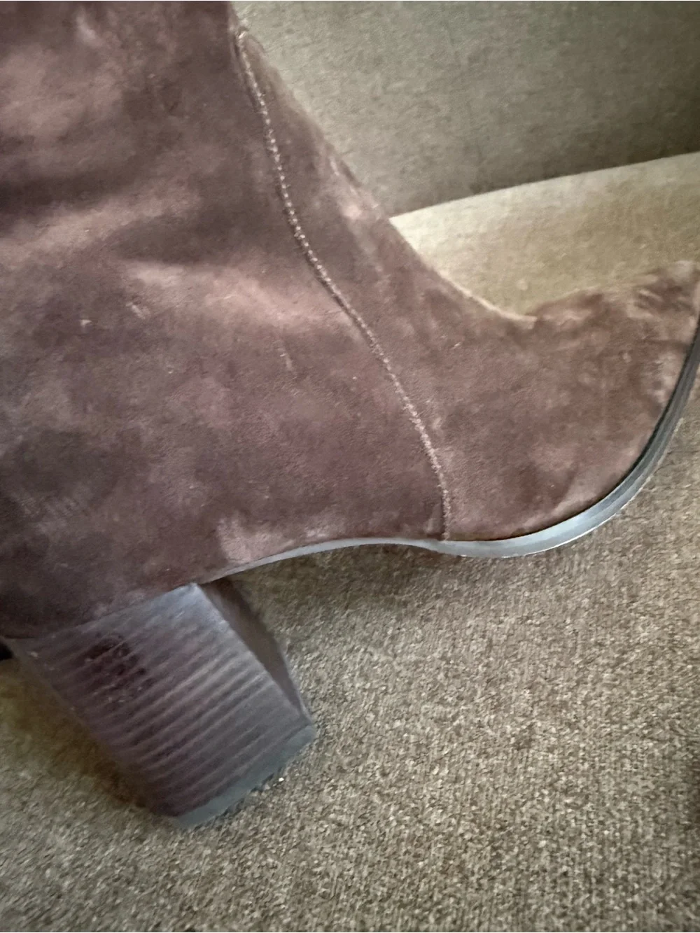 Vince Camuto Dark Brown Suede Over-the-Knee Pointed Toe Boots 11W